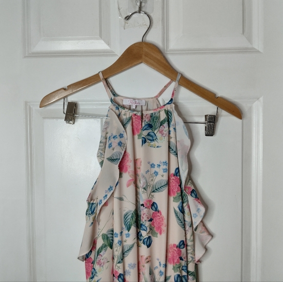 Parker Williame Floral Silk Dress Size S - Picture 9 of 14